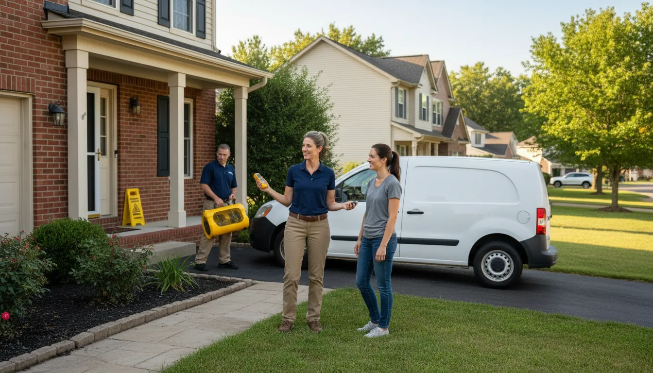 Water restoration image for Home Water Damage Repair in Palmyra, IN
